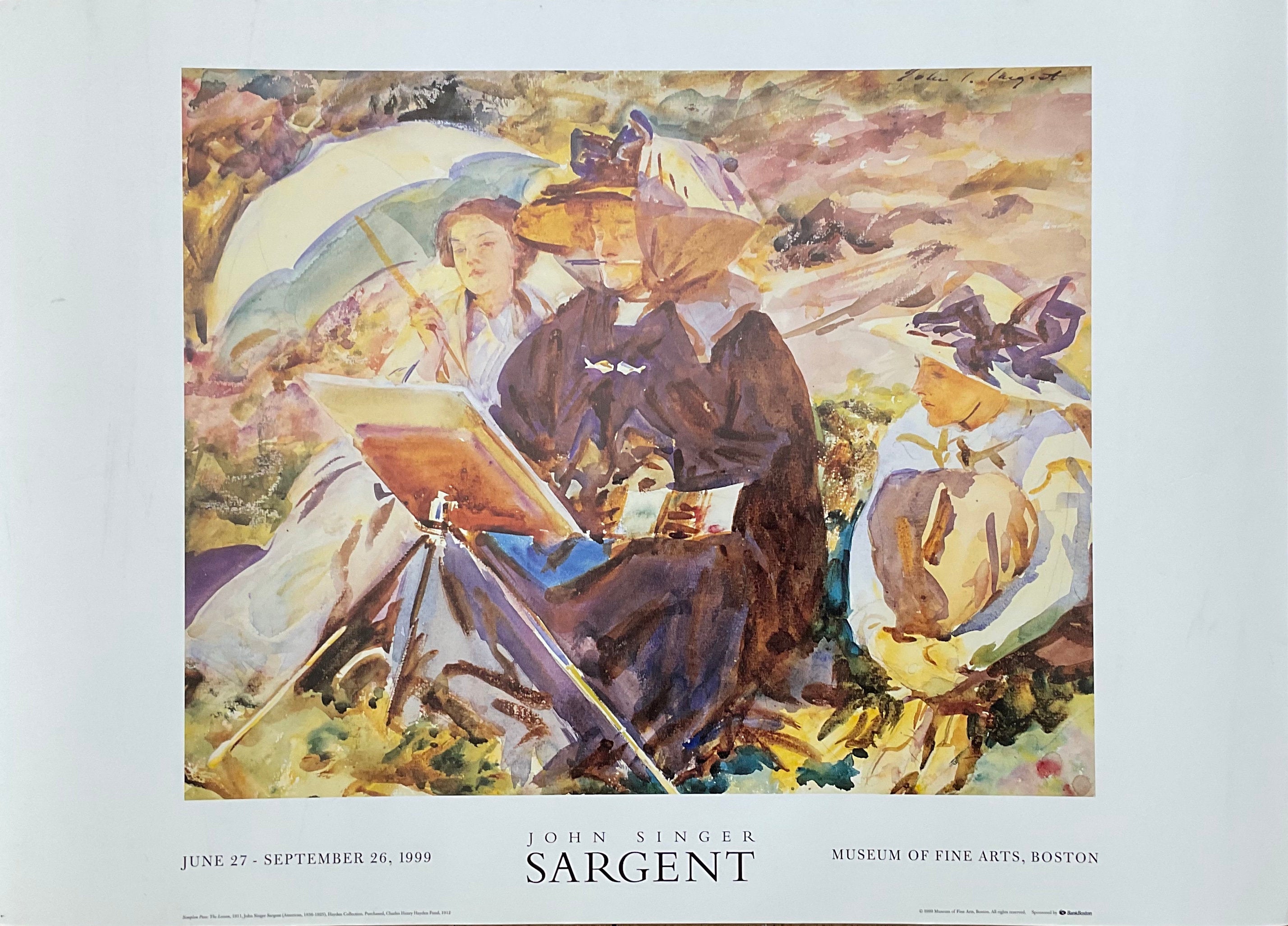 John Singer Sargent Original-Kunstposter – 70×50 cm