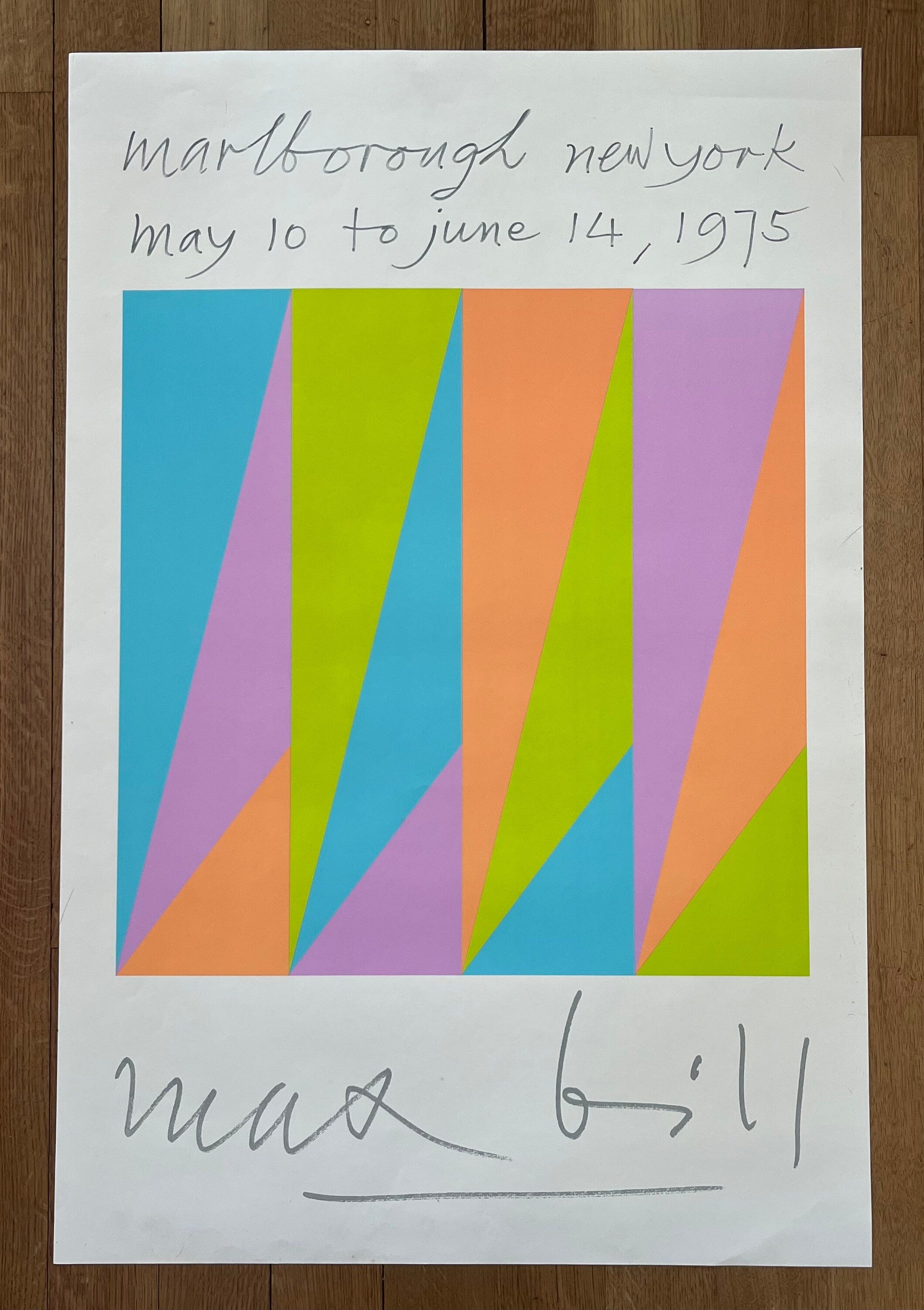Originalkunstposter von Max Bill – 24.8"×37.4" (63×95cm)