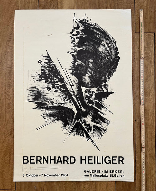 Bernhard Heiliger original art poster used - 20.3"×29.3" (51.5×74.5cm)
