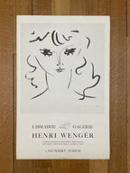 Henri Wengér vintage poster - 16.5"×25.6" (42×65cm)