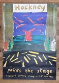 David Hockney paints the stage vintage poster used - 40.2"×56.3" (102×143cm)