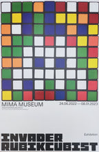 Invader Rubikcubist art exhibition poster - 15.7"×23.2" (40×59cm)