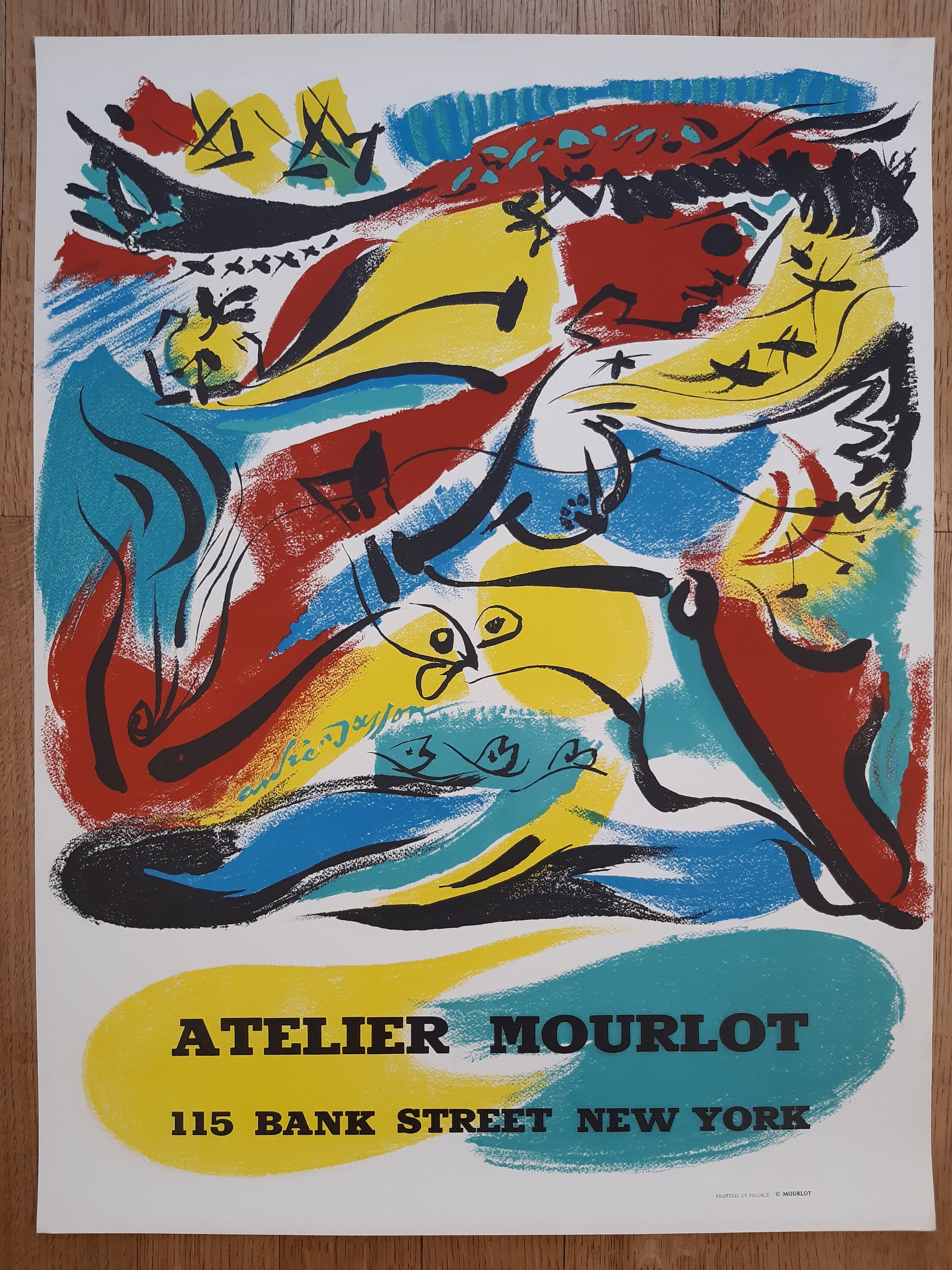 André Masson original art poster - 21.1"×28.0" (53.5×71cm)