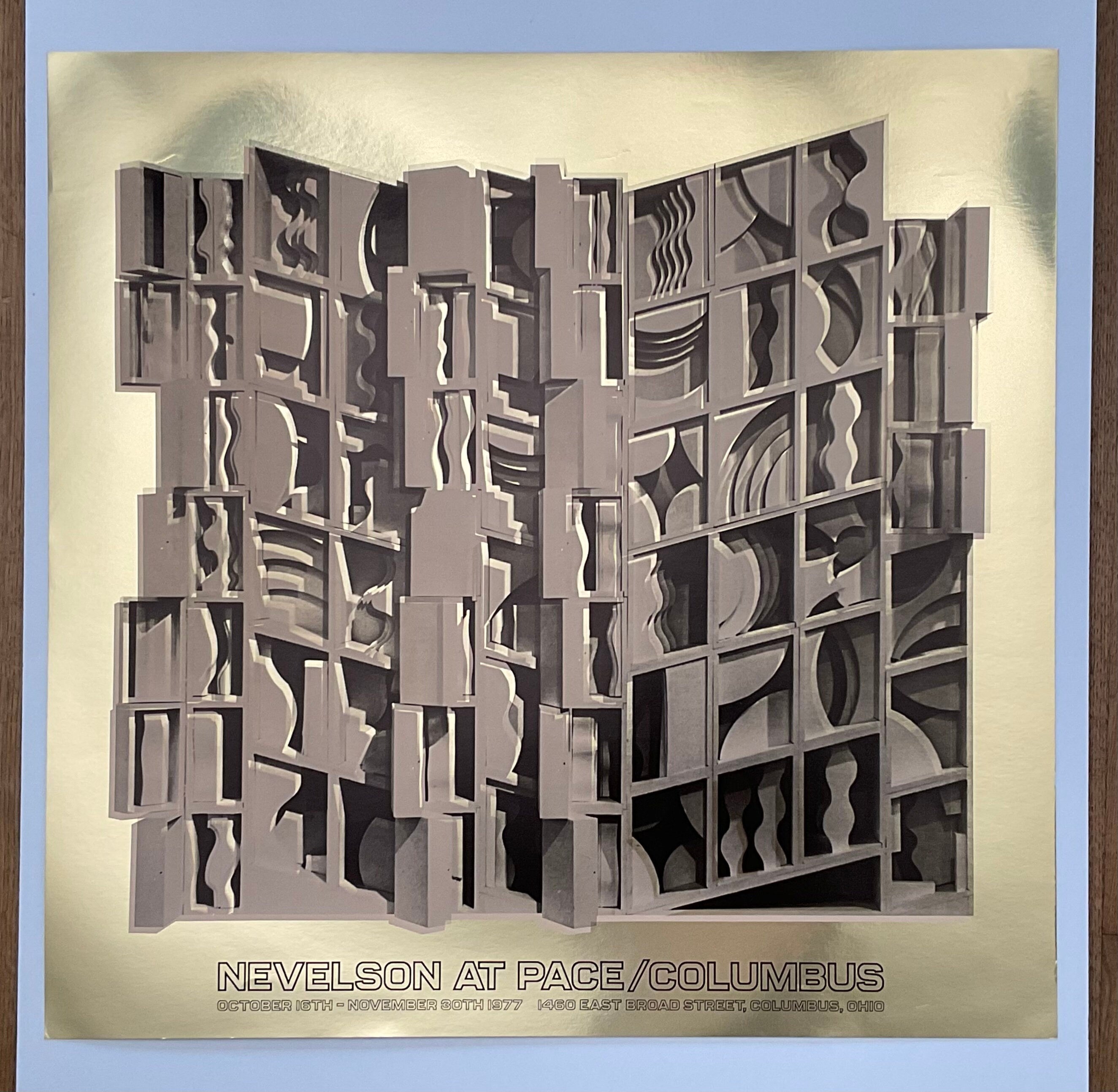 Louise Nevelson Vintage-Kunstaustellungsplakat – 65×66cm (25.6"×26.0")
