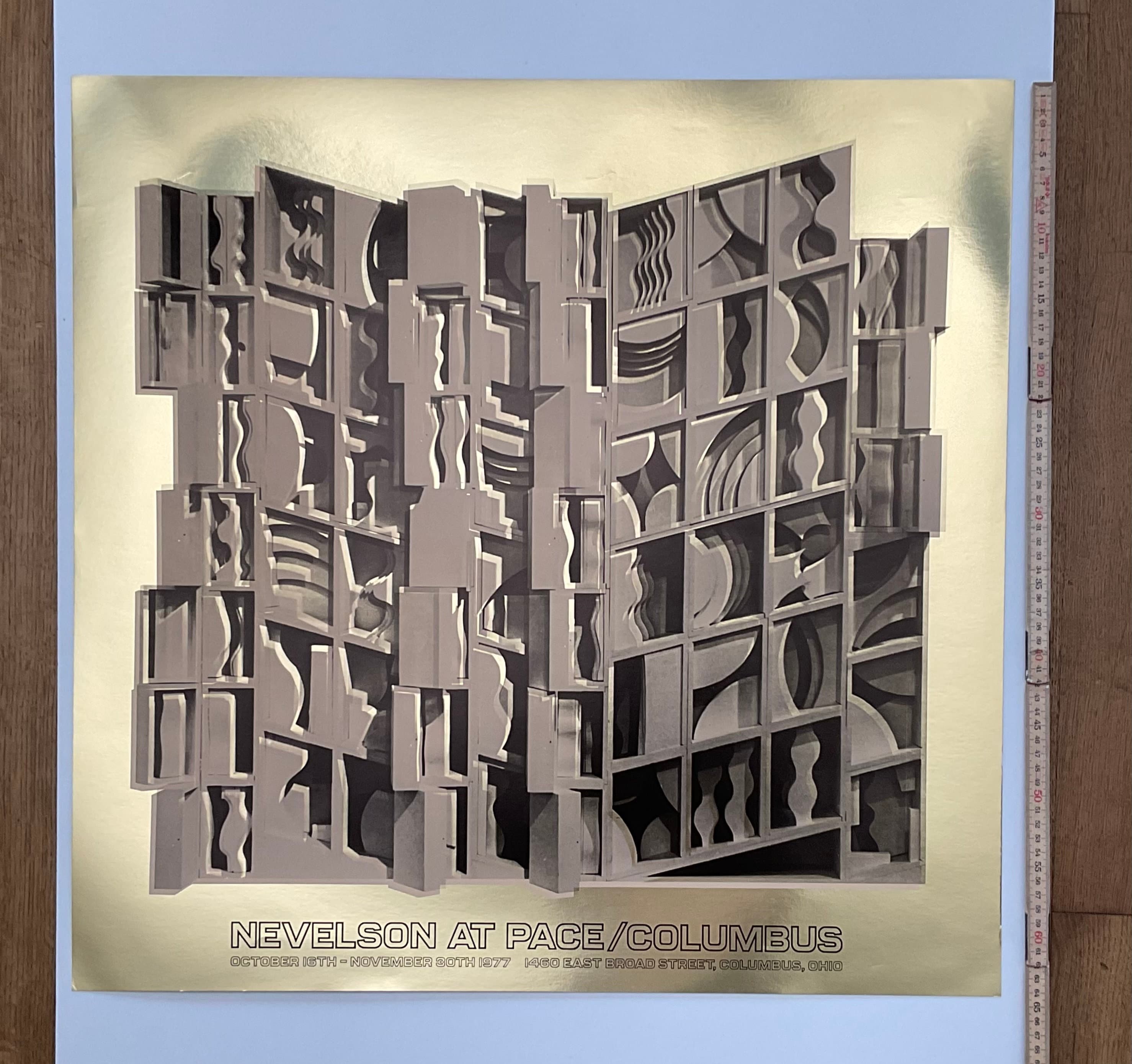 Louise Nevelson Vintage-Kunstaustellungsplakat – 65×66cm (25.6"×26.0")