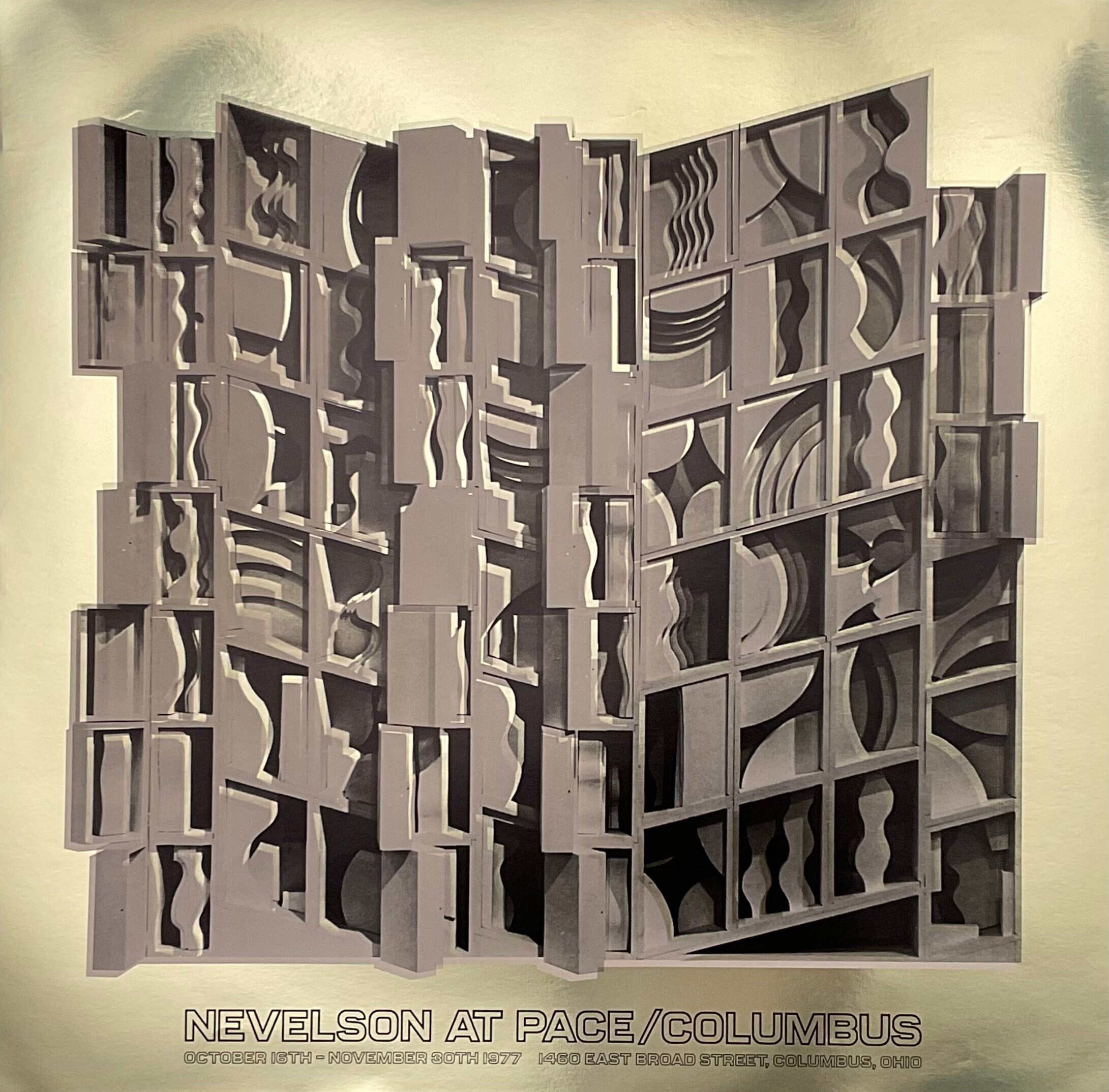 Louise Nevelson Vintage-Kunstaustellungsplakat – 65×66cm (25.6"×26.0")