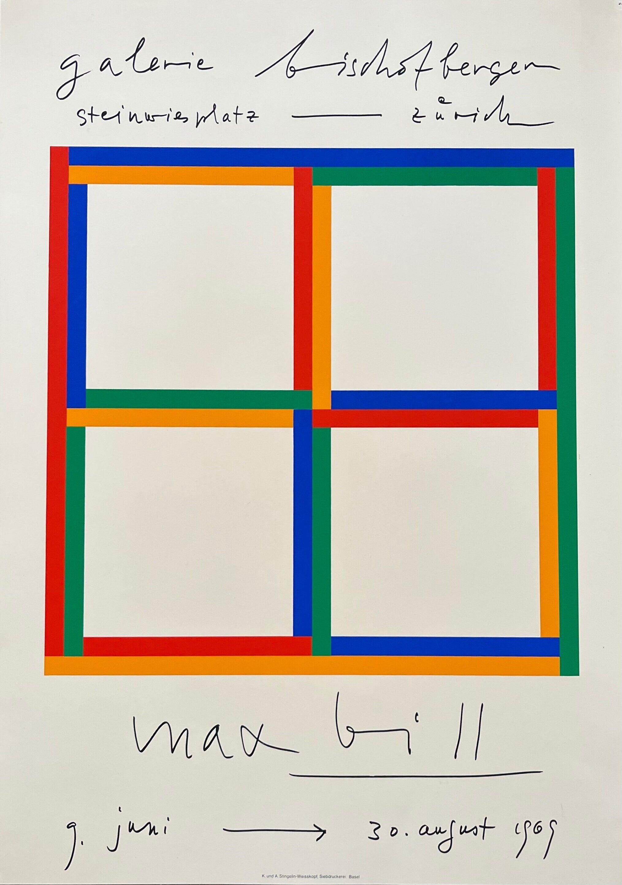 Max Bill Original-Kunstplakat – 50,5×70 cm