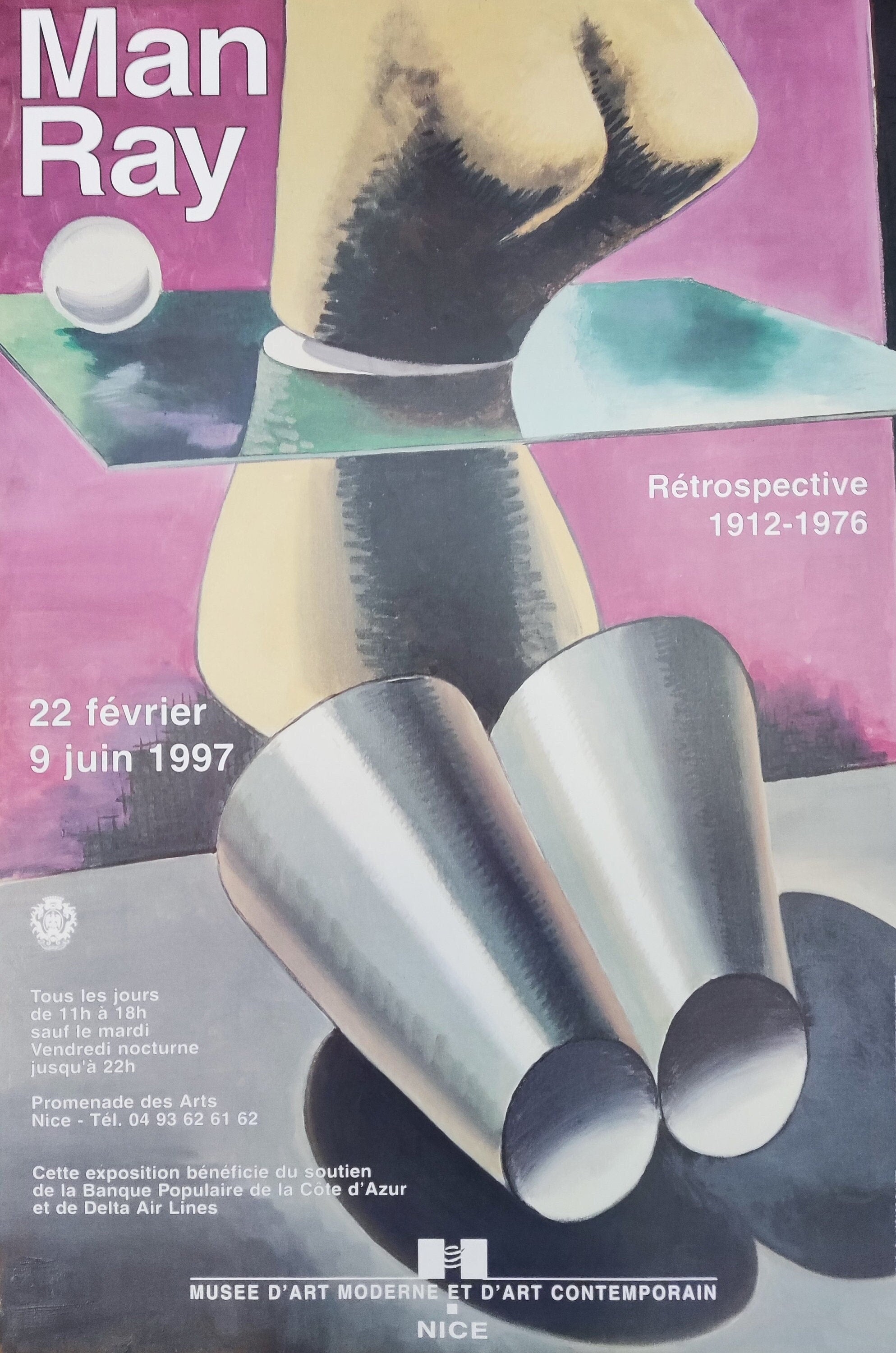 Man Ray Original-Kunstausstellungsposter - 40×70cm