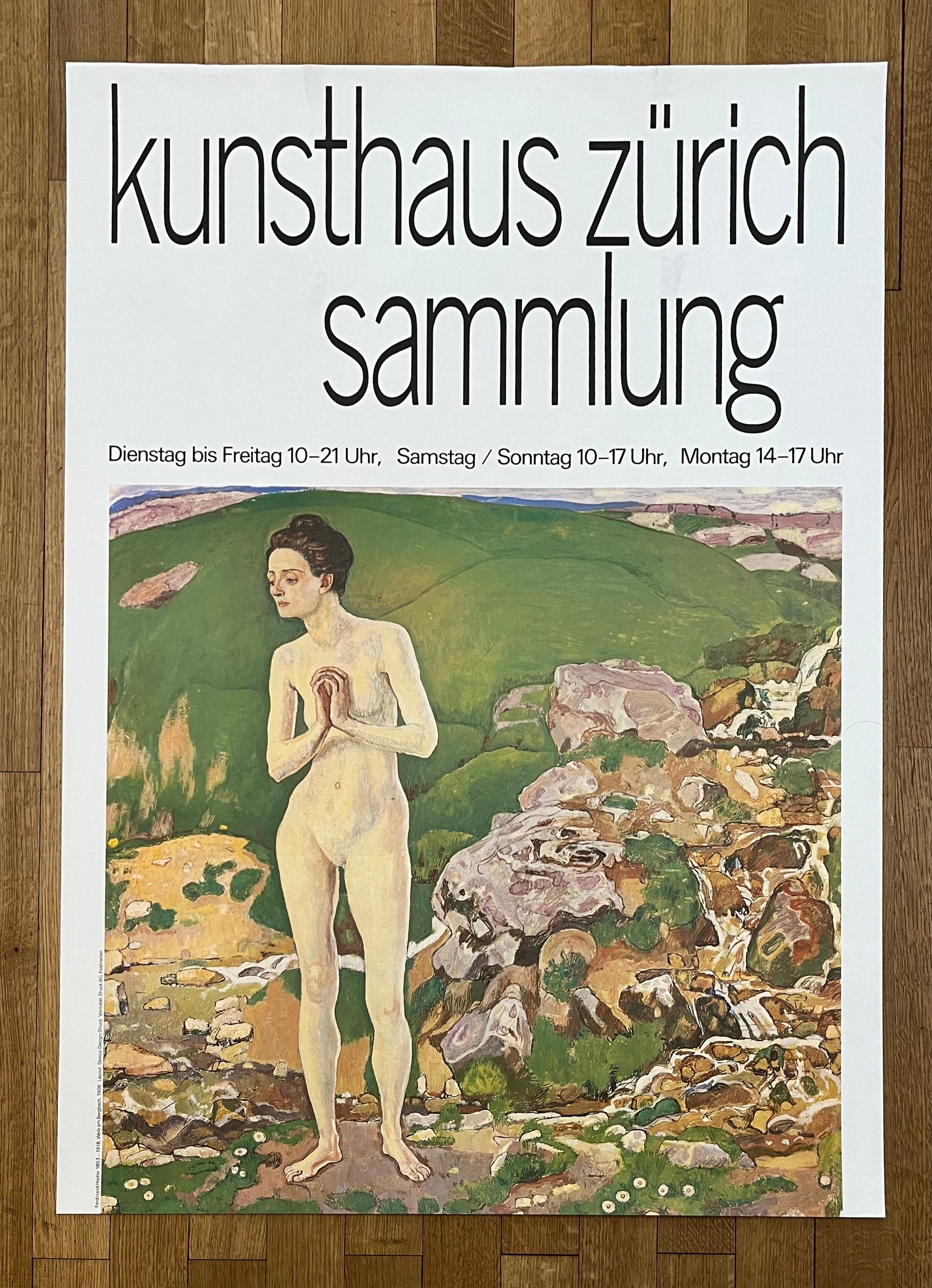 Ferdinand Hodler original art poster - 35.6"×50.4" (90.5×128cm)