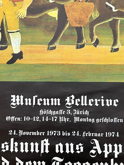 Appenzell vintage exhibition poster - 35.6"×50.4" (90.5×128cm)