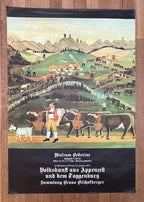 Appenzell vintage exhibition poster - 35.6"×50.4" (90.5×128cm)