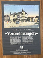 Vintage Zurich exhibition poster - 35.6"×50.2" (90.5×127.5cm)