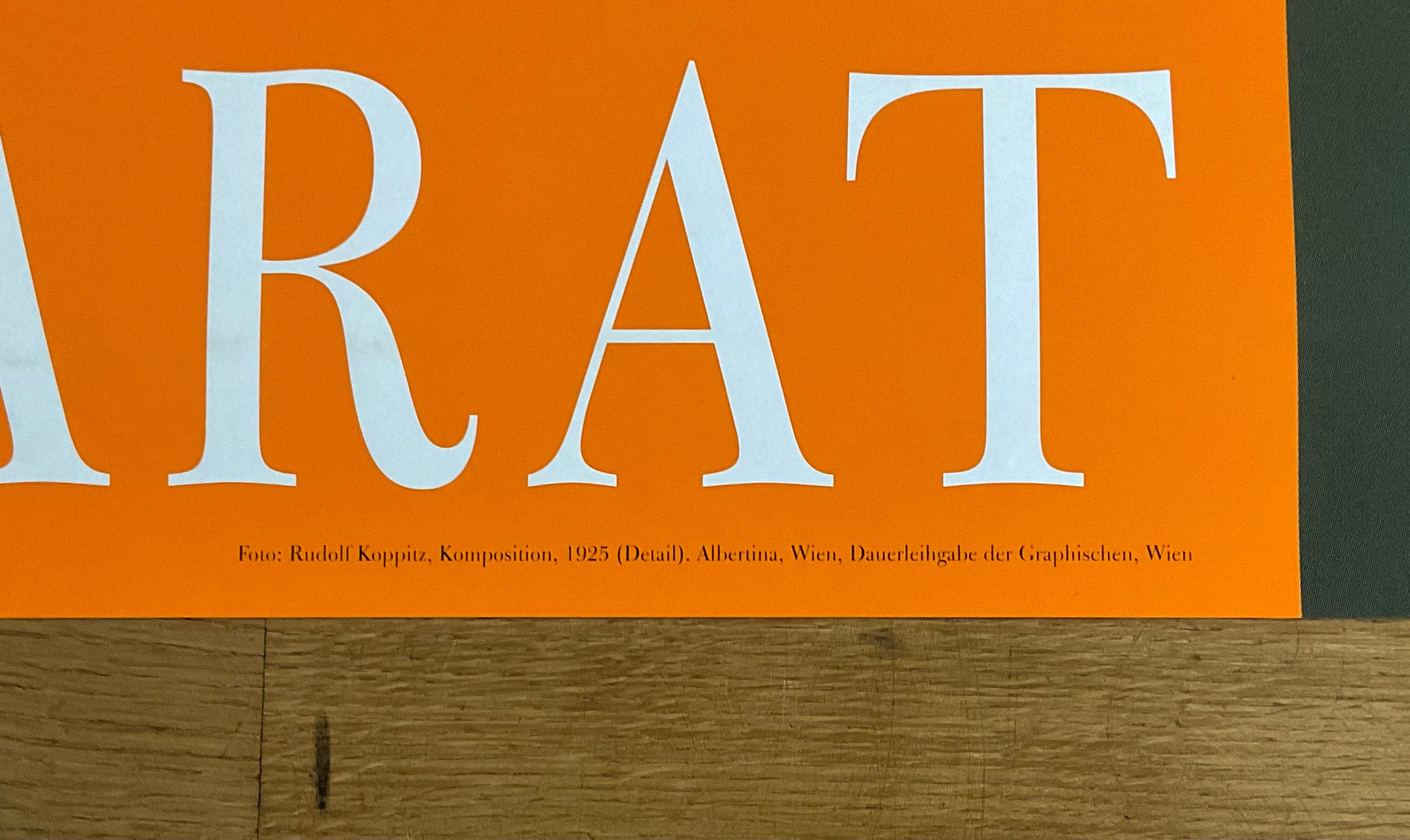 Rudolf Koppitz Originalausstellungsplakat. - 90×128 cm