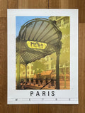 Originalkunstplakat Pariser Metro - 60×80cm