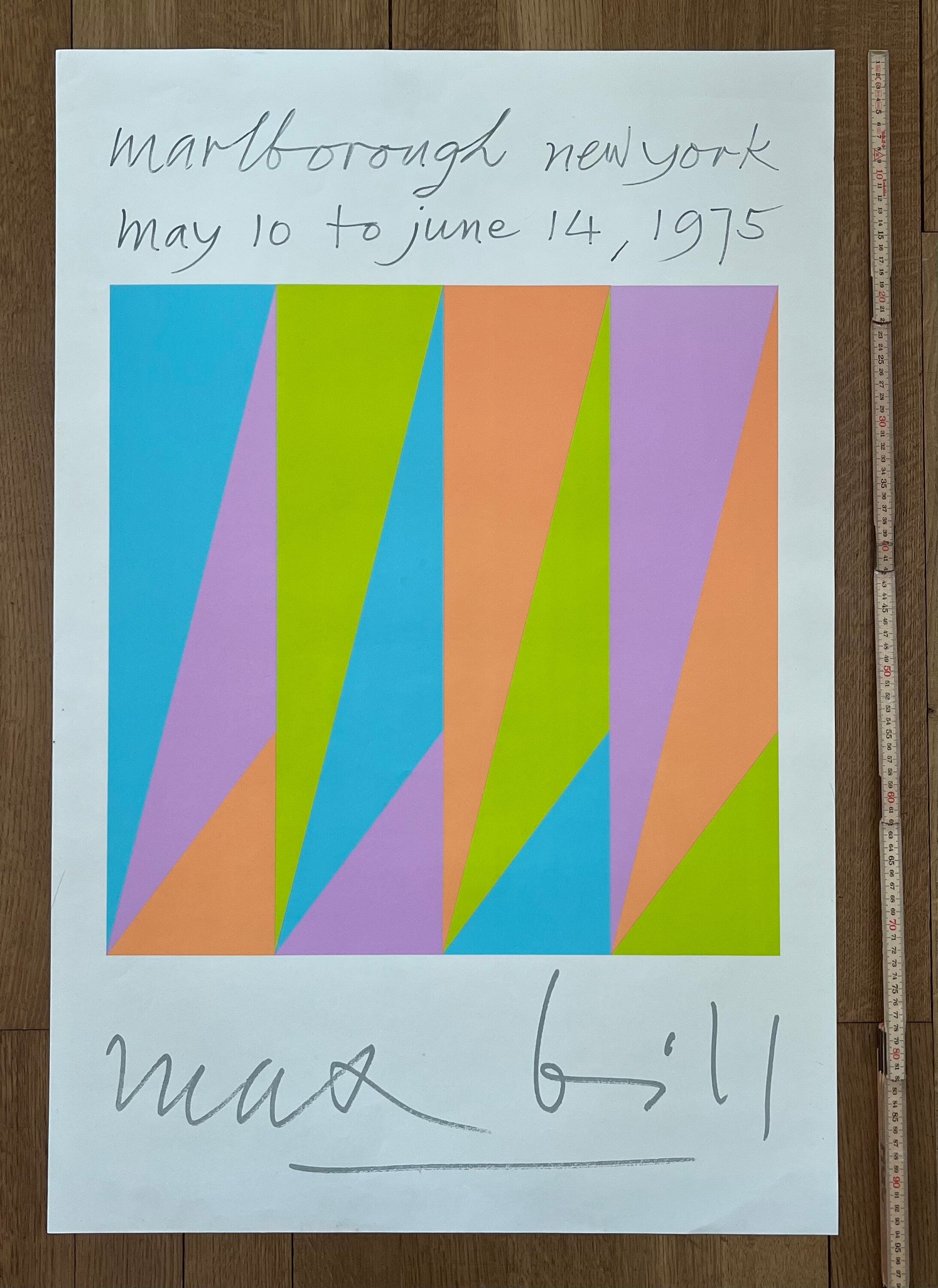 Originalkunstposter von Max Bill – 24.8"×37.4" (63×95cm)