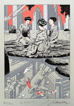 Francois Schuiten Original signiert - 23×32,5 cm (9.1"×12.8")