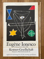 Ionesco original art poster signed - 21.3"×32.7" (54×83cm)
