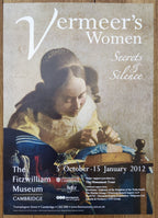 Vermeer original art exhibition poster - 16.5"×23.2" (42×59cm)