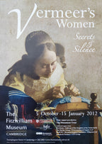 Vermeer original art exhibition poster - 16.5"×23.2" (42×59cm)