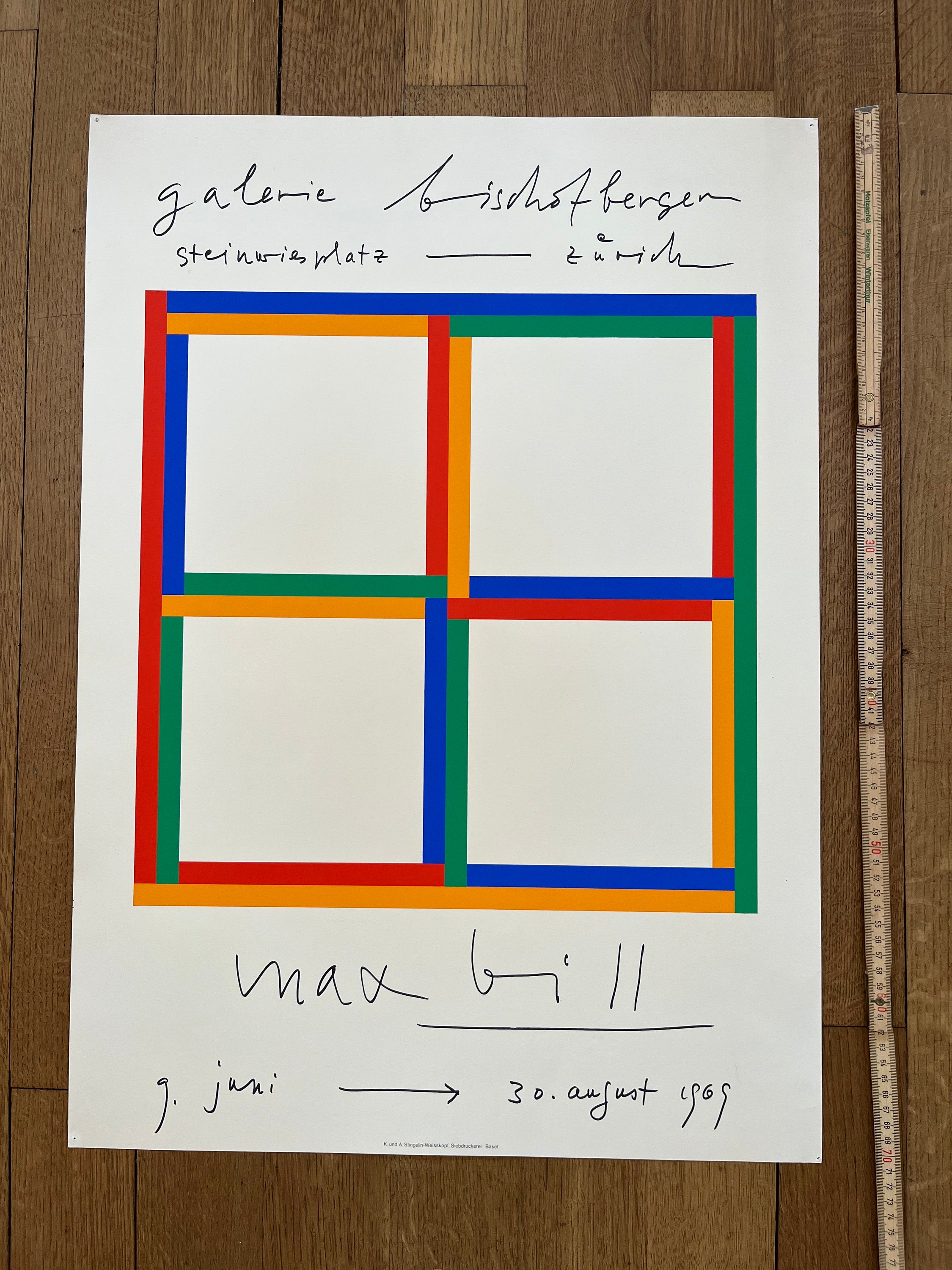 Max Bill Original-Kunstplakat – 50,5×70 cm