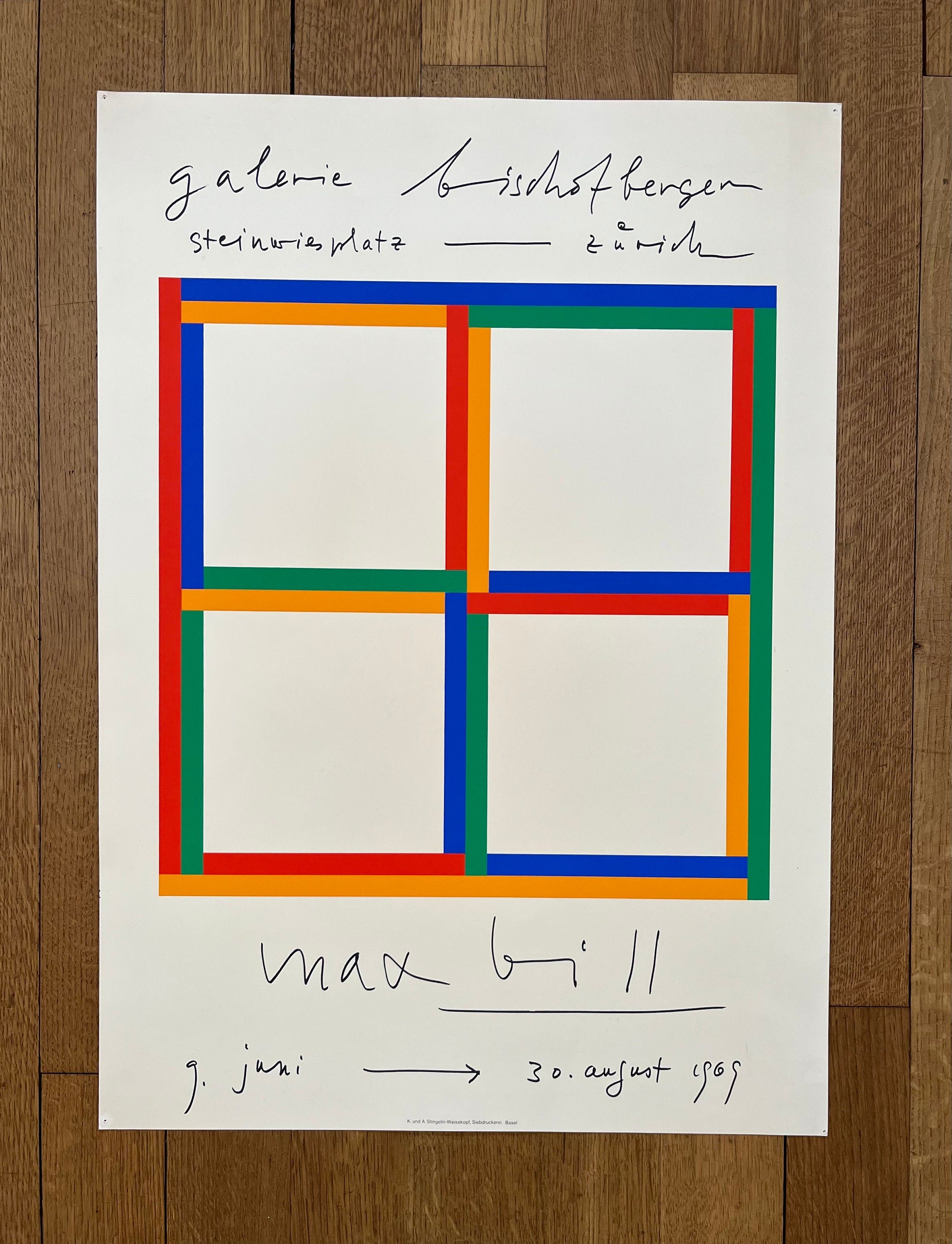 Max Bill Original-Kunstplakat – 50,5×70 cm