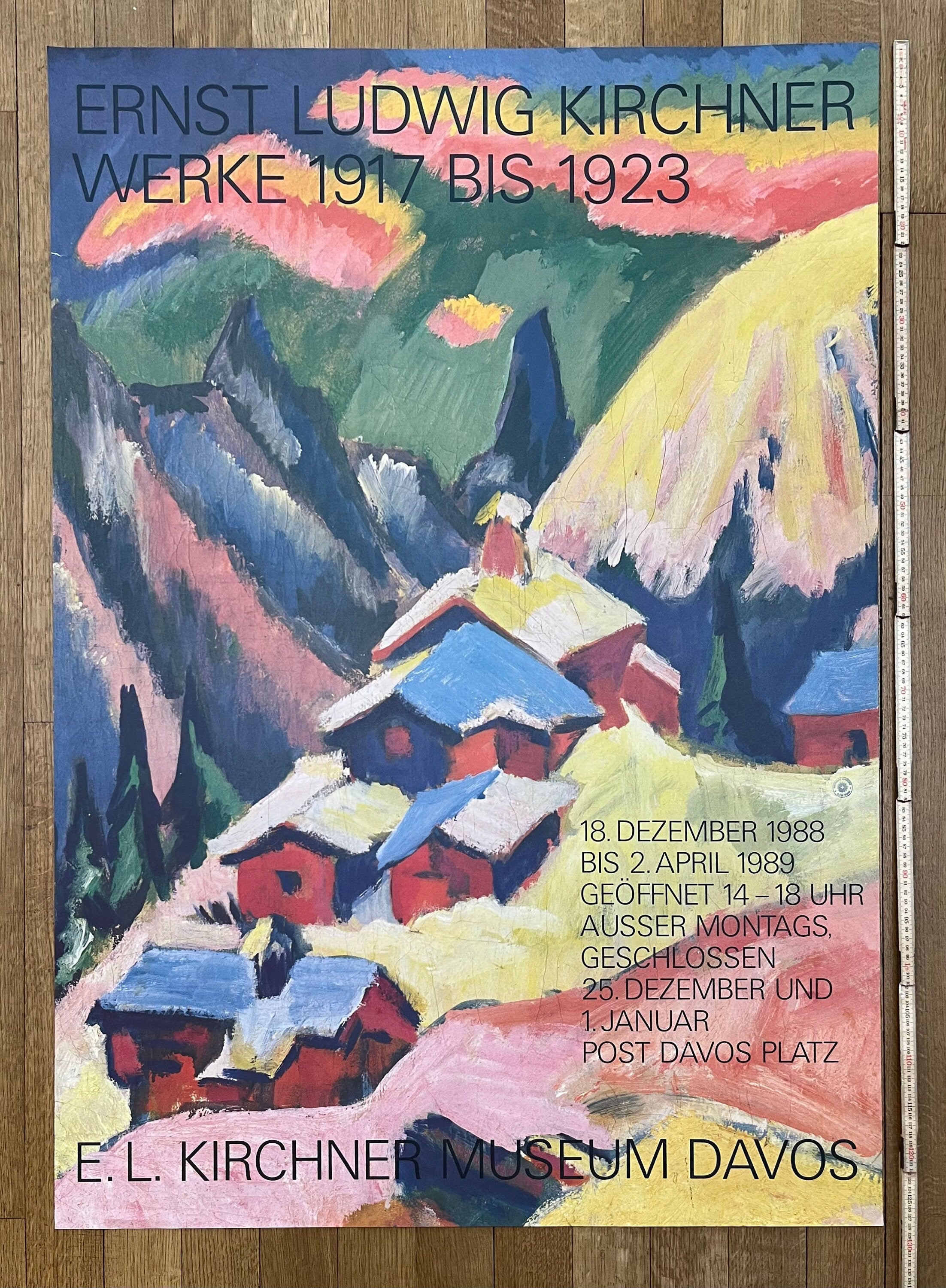 Ernst Ludwig Kircher original art poster - 35.6"×50.4" (90.5×128cm)