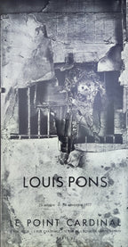 Louis Pons original art exhibition poster - 14.2"×26.8" (36×68cm)