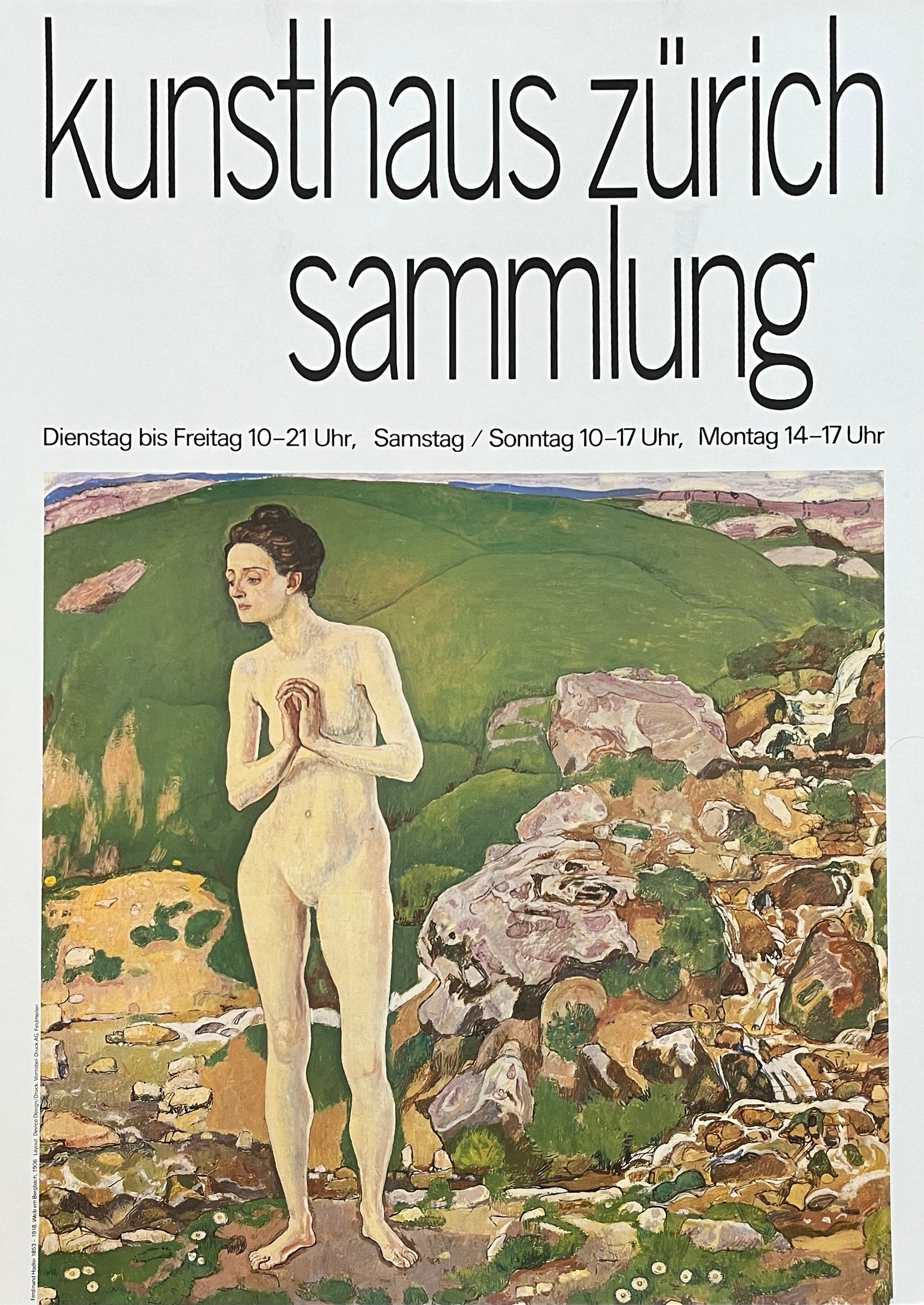 Ferdinand Hodler original art poster - 35.6"×50.4" (90.5×128cm)