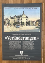 Vintage Zurich exhibition poster - 35.6"×50.2" (90.5×127.5cm)