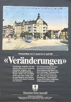 Vintage Zurich exhibition poster - 35.6"×50.2" (90.5×127.5cm)