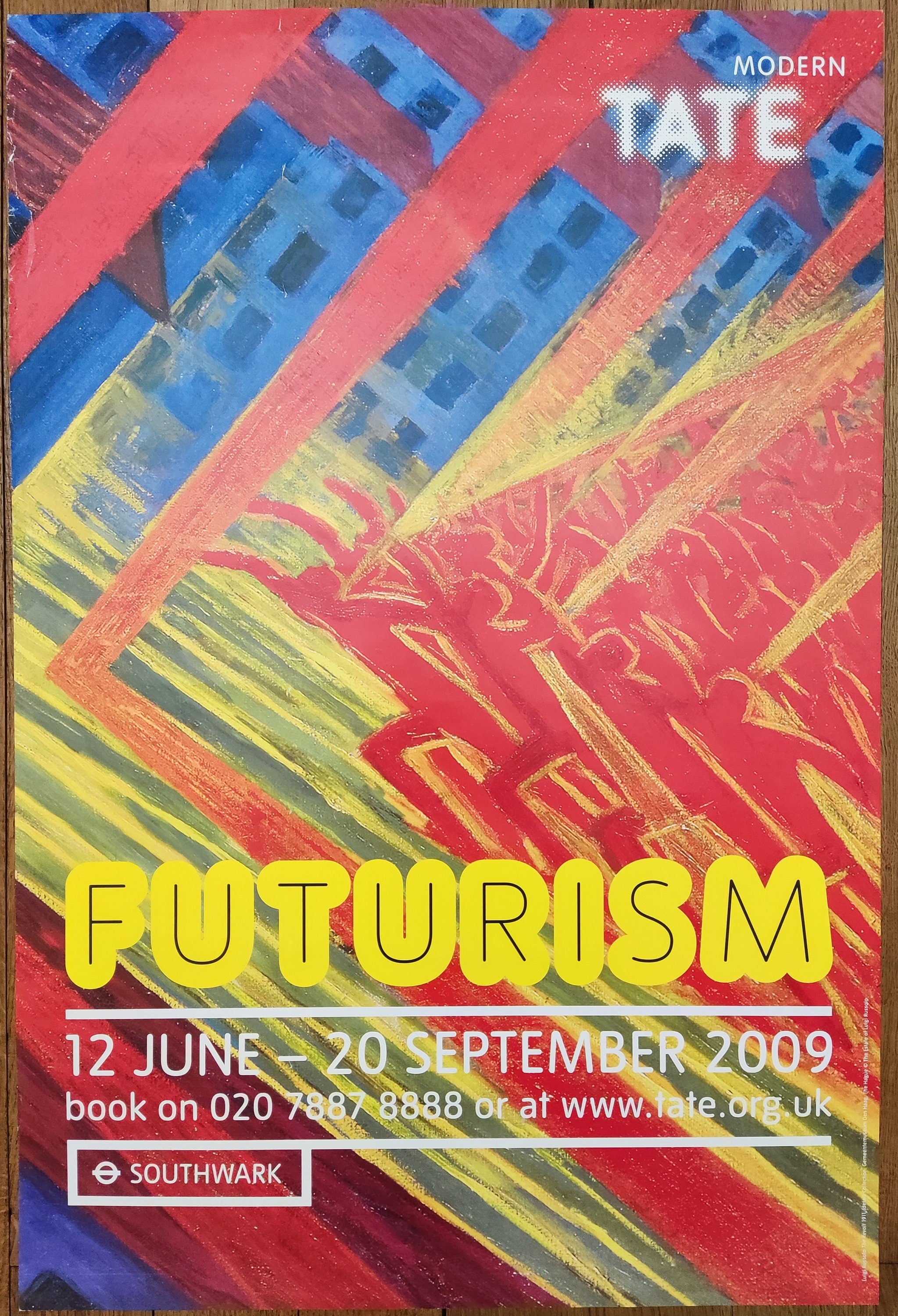 Luigi Russolo original art poster - 20.1"×29.9" (51×76cm)