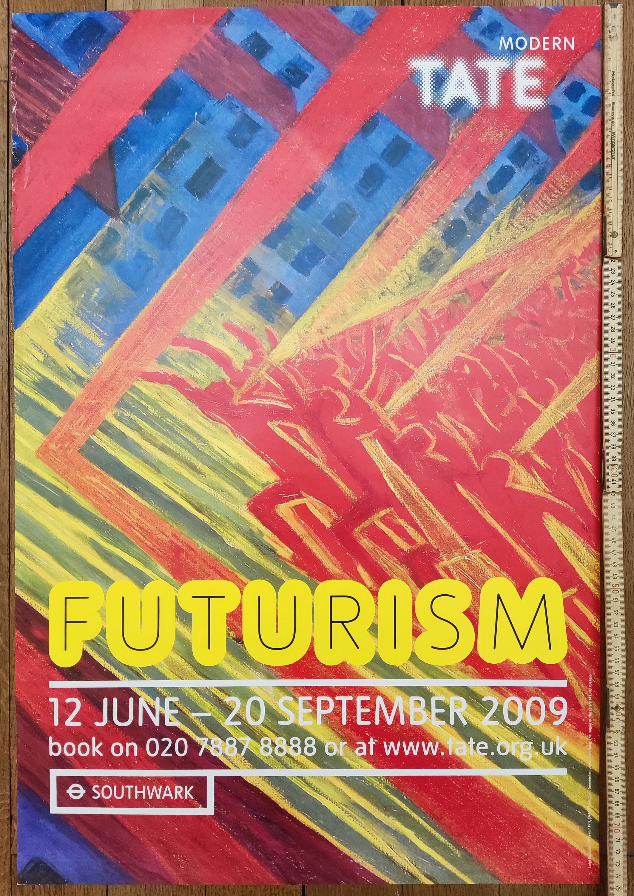 Luigi Russolo original art poster - 20.1"×29.9" (51×76cm)
