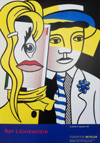 Roy Lichtenstein Kunstausstellungsplakat – 27.0"×38.6" (68.5×98cm)