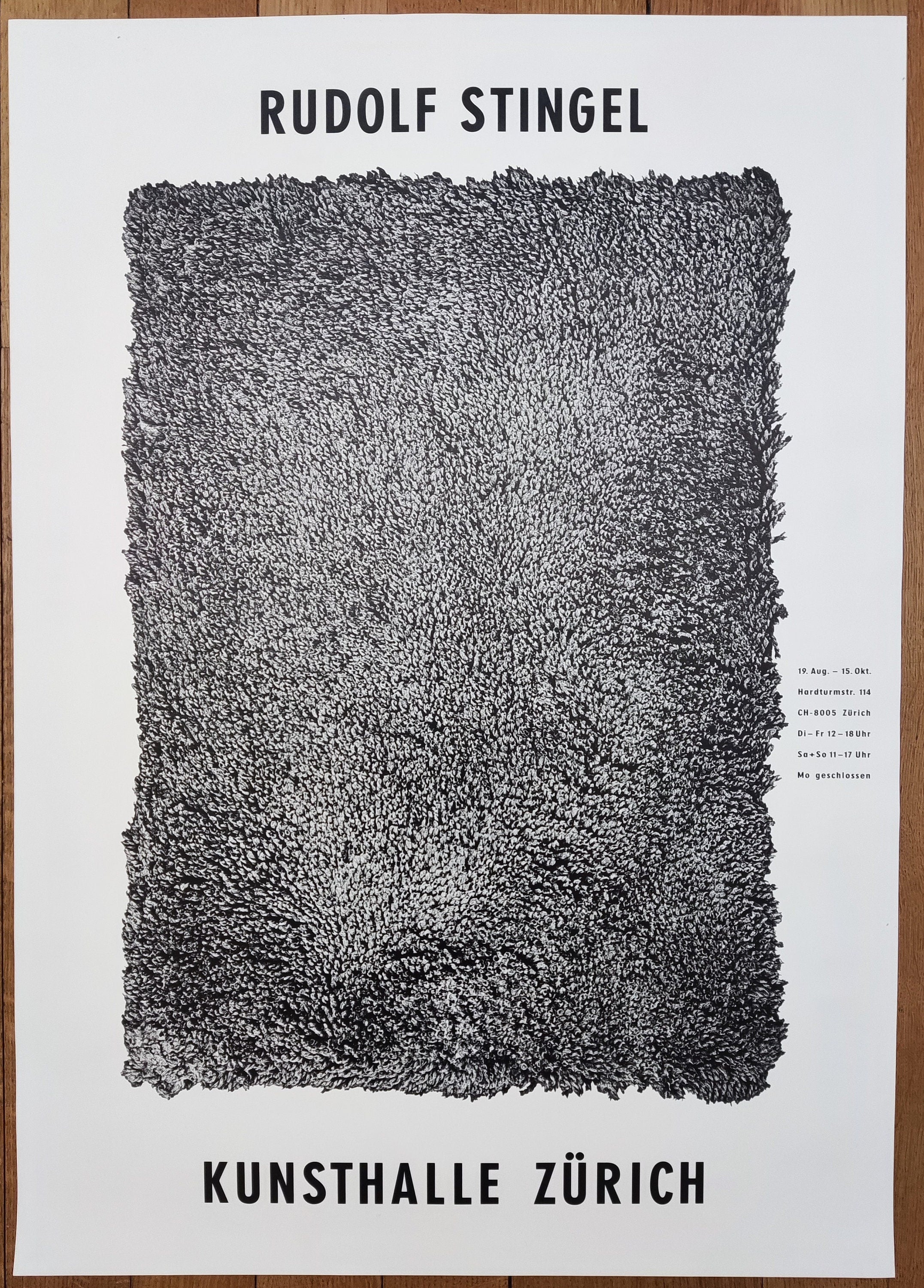 Rudolf Stingel Kunstausstellungsplakat – 23.4"×33.1" (59.5×84cm)