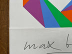 Max Bill originales Ausstellungsplakat gefaltet – 59×84 cm (23.2"×33.1")