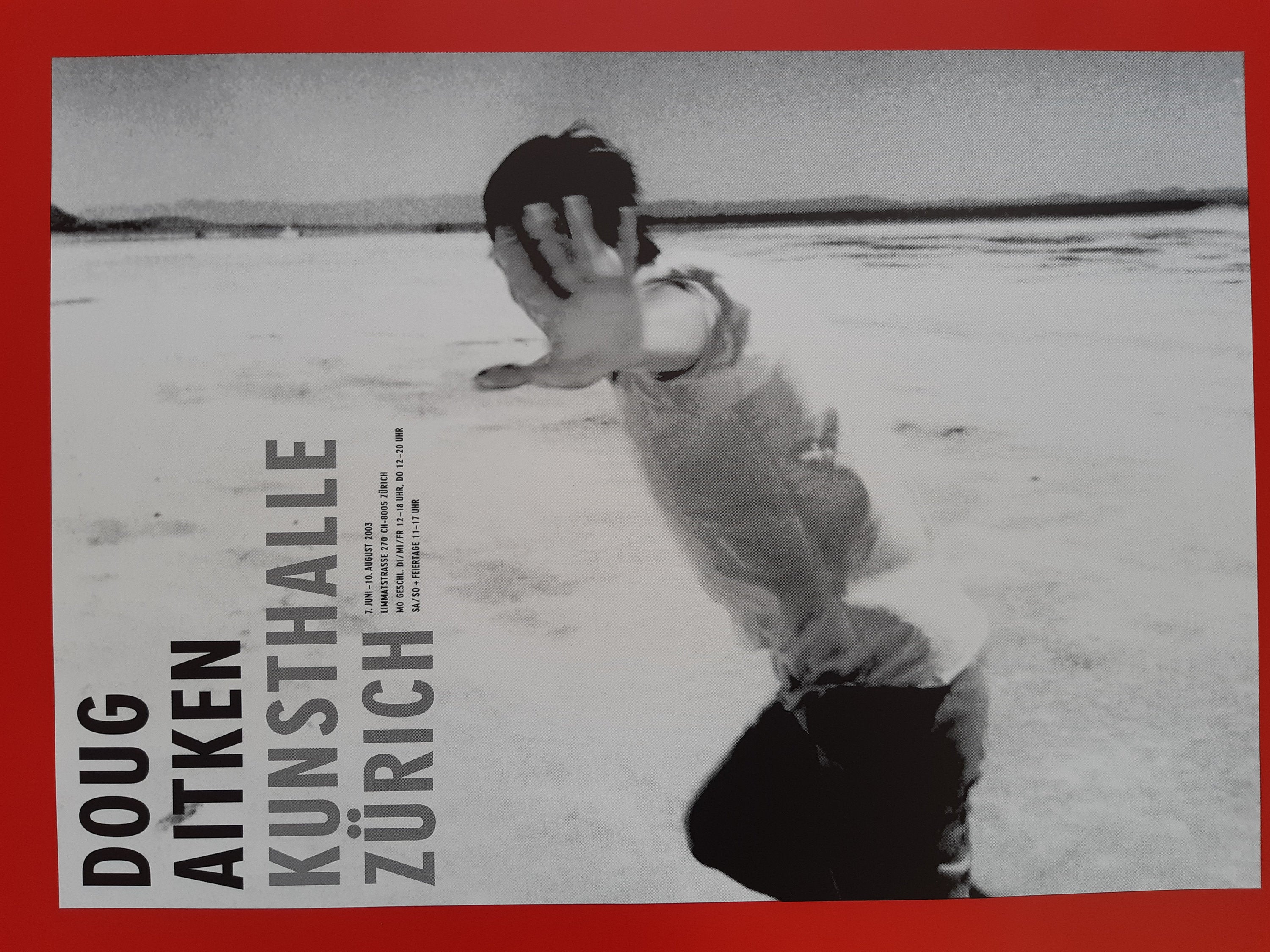 Doug Aitken art exhibition poster - 35.4"×50.4" (90×128cm)