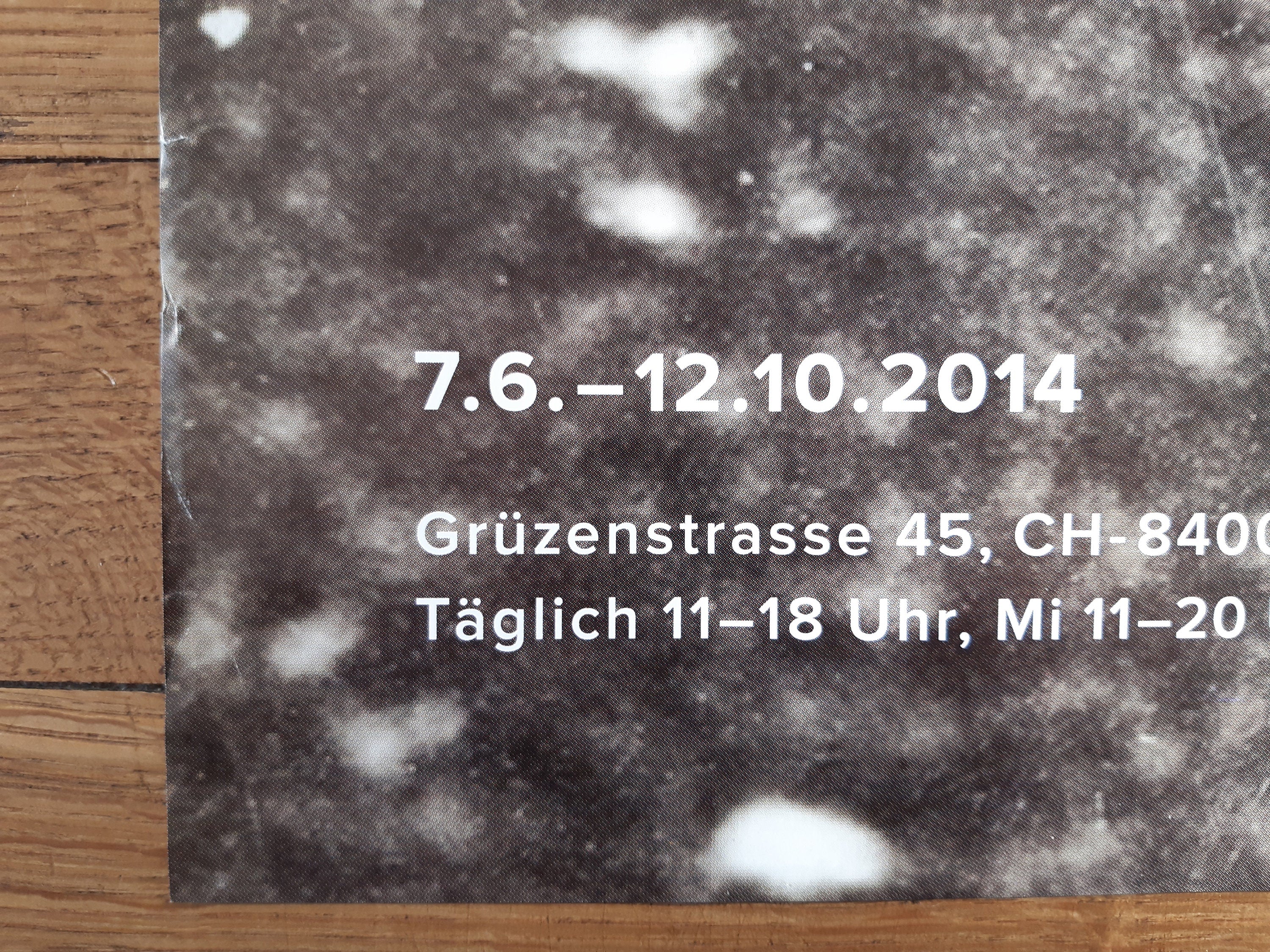 Jean Gaberell photo exhibition poster - 35.4"×50.4" (90×128cm)