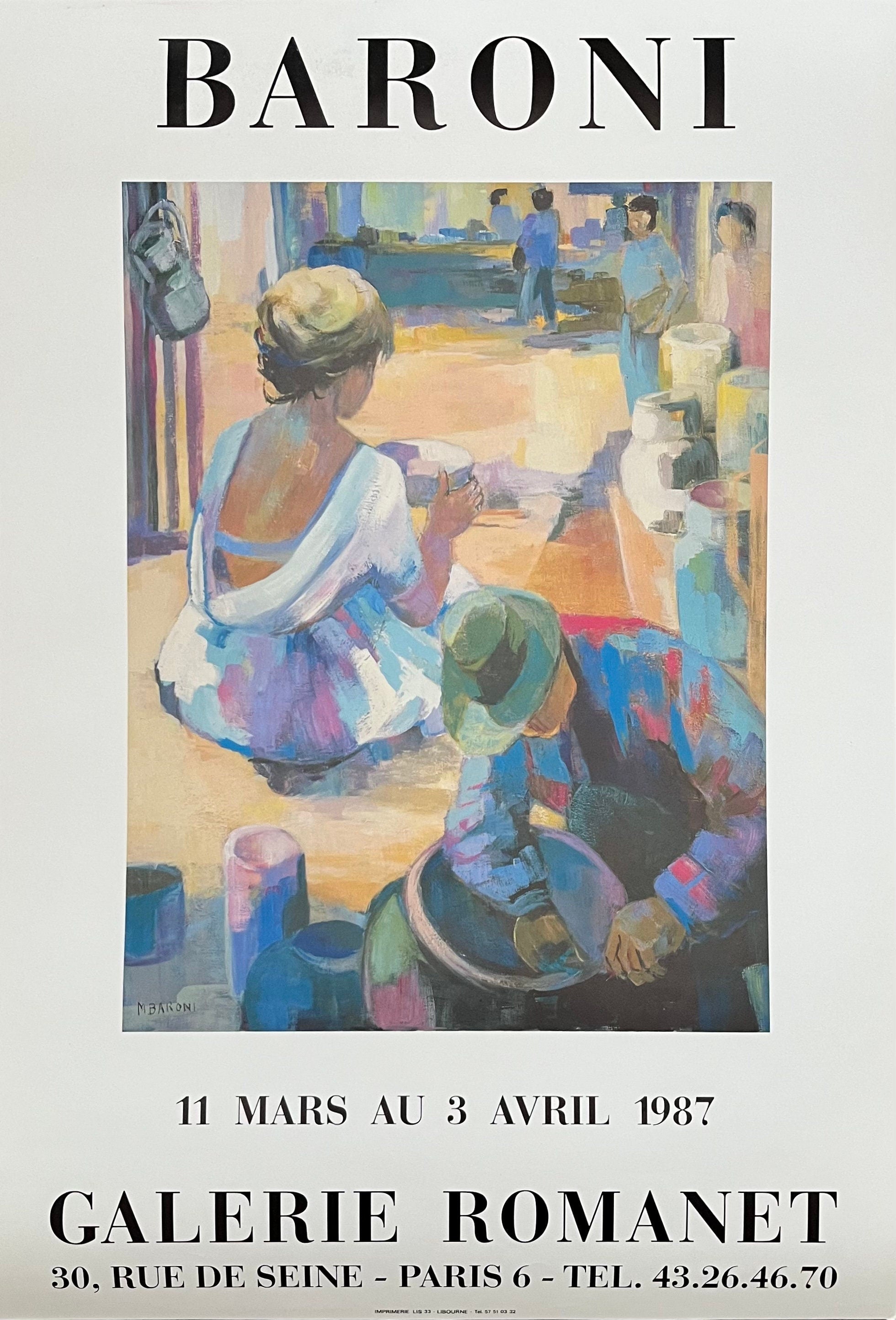 Monique Baroni original art poster - 16.5"×24.2" (42×61.5cm)