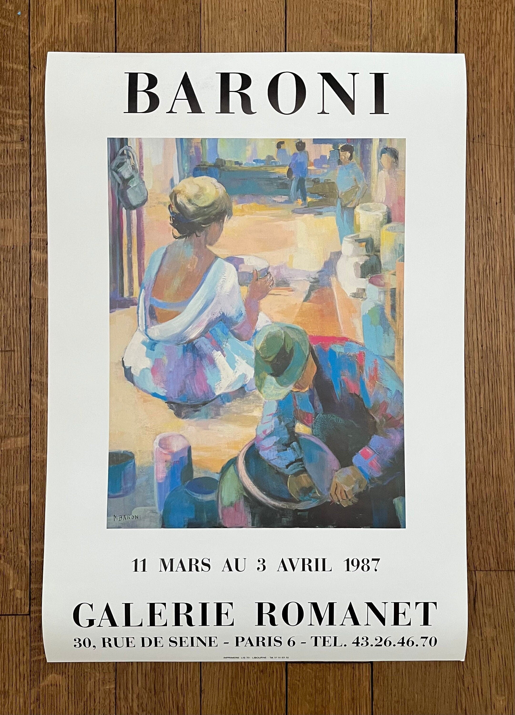 Monique Baroni original art poster - 16.5"×24.2" (42×61.5cm)