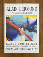 Alain Bermond original art poster - 17.5"×25.2" (44.5×64cm)
