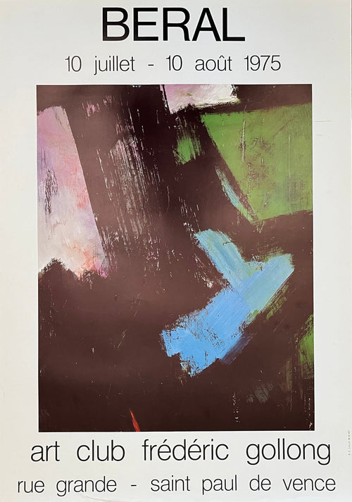 Alain Béral original art poster - 17.7"×25.2" (45×64cm)