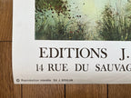 Gilles Figuier original art poster - 16.1"×25.2" (41×64cm)