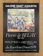 Pierre Savigny de Belay art exhibition poster - 17.3"×23.6" (44×60cm)