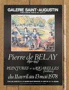 Pierre Savigny de Belay art exhibition poster - 17.3"×23.6" (44×60cm)