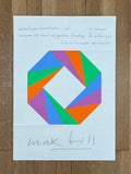 Max Bill originales Ausstellungsplakat gefaltet – 59×84 cm (23.2"×33.1")