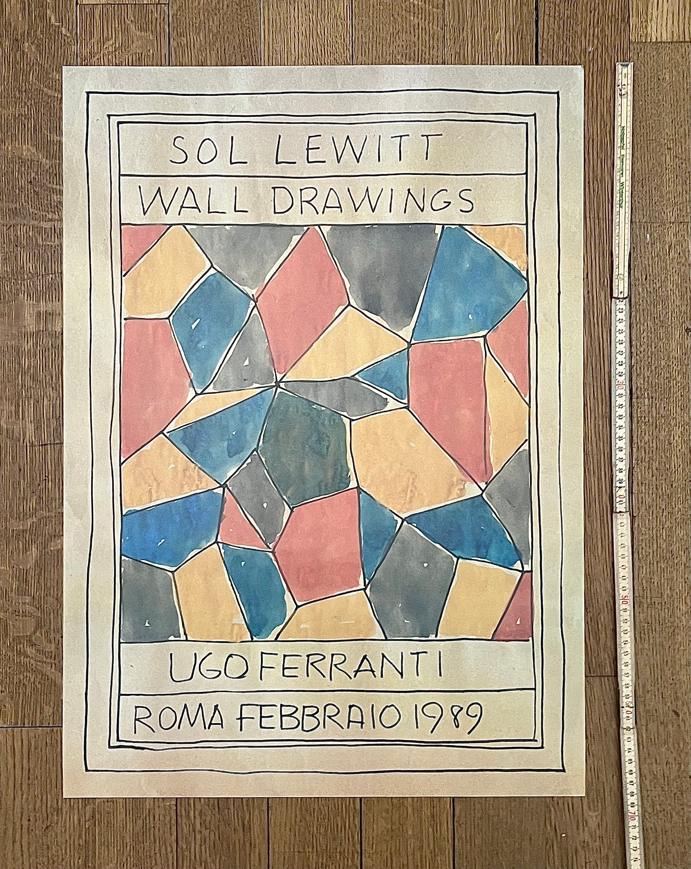 Sol LeWitt Original Kunstausstellungsposter – 49×69 cm