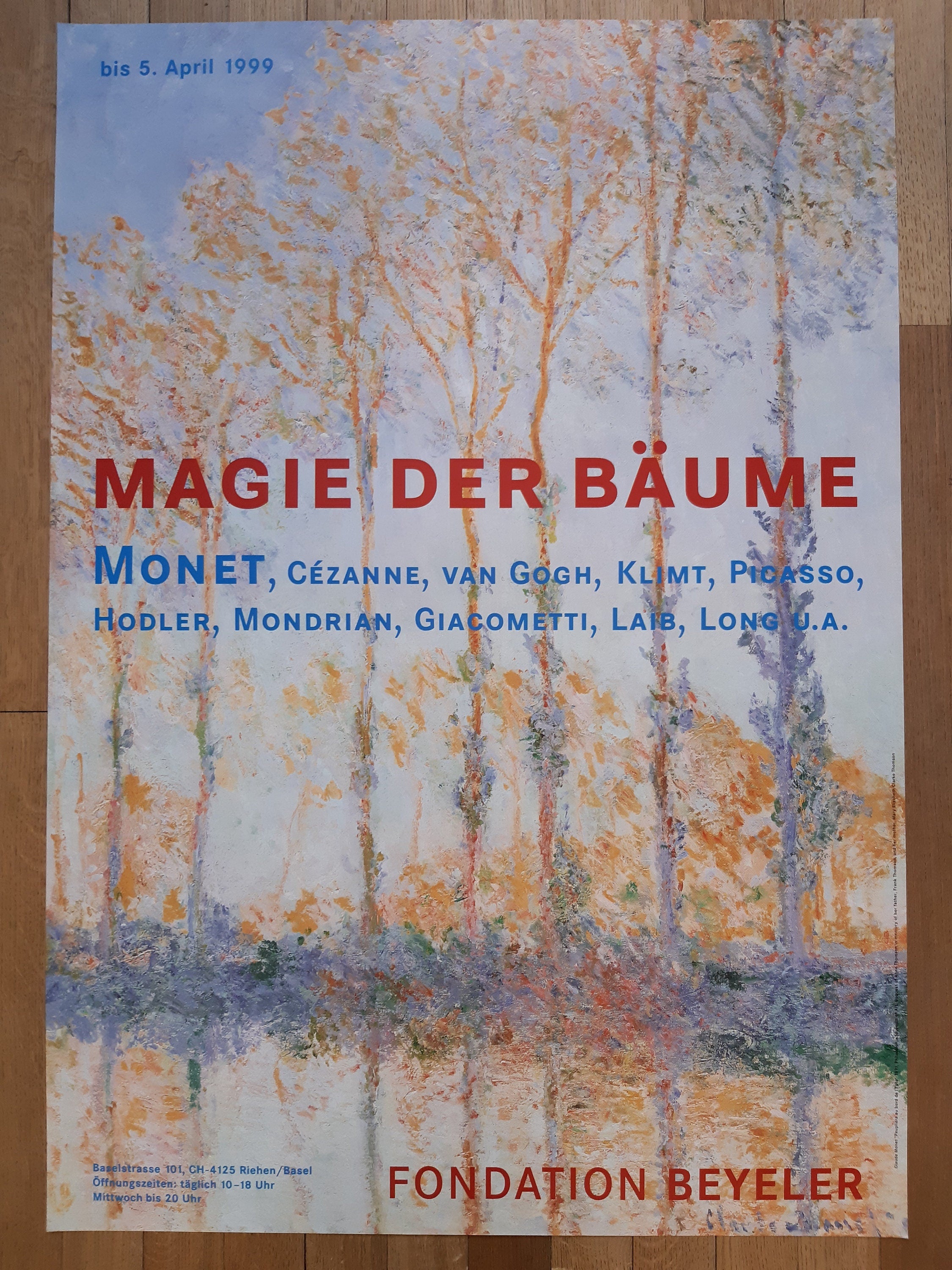Claude Monet original art poster - 35.4"×50.4" (90×128cm)