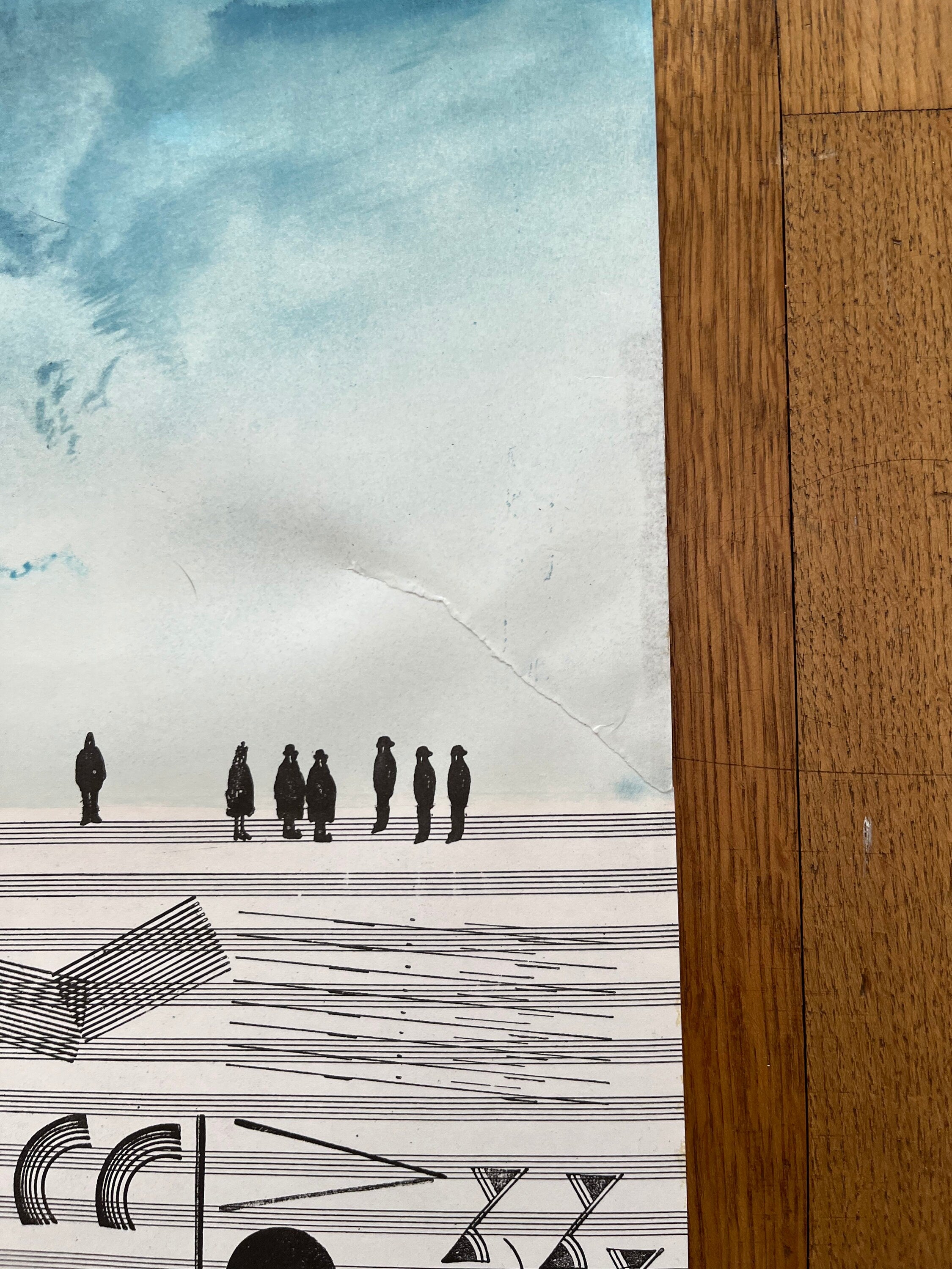 Saul Steinberg Originalkunstplakat gebraucht - 57×89cm (22,4"×35,0")