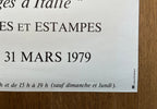Fernand Beck "Paysages d'Italie" art exhibition poster - 19.3"×27.2" (49×69cm)