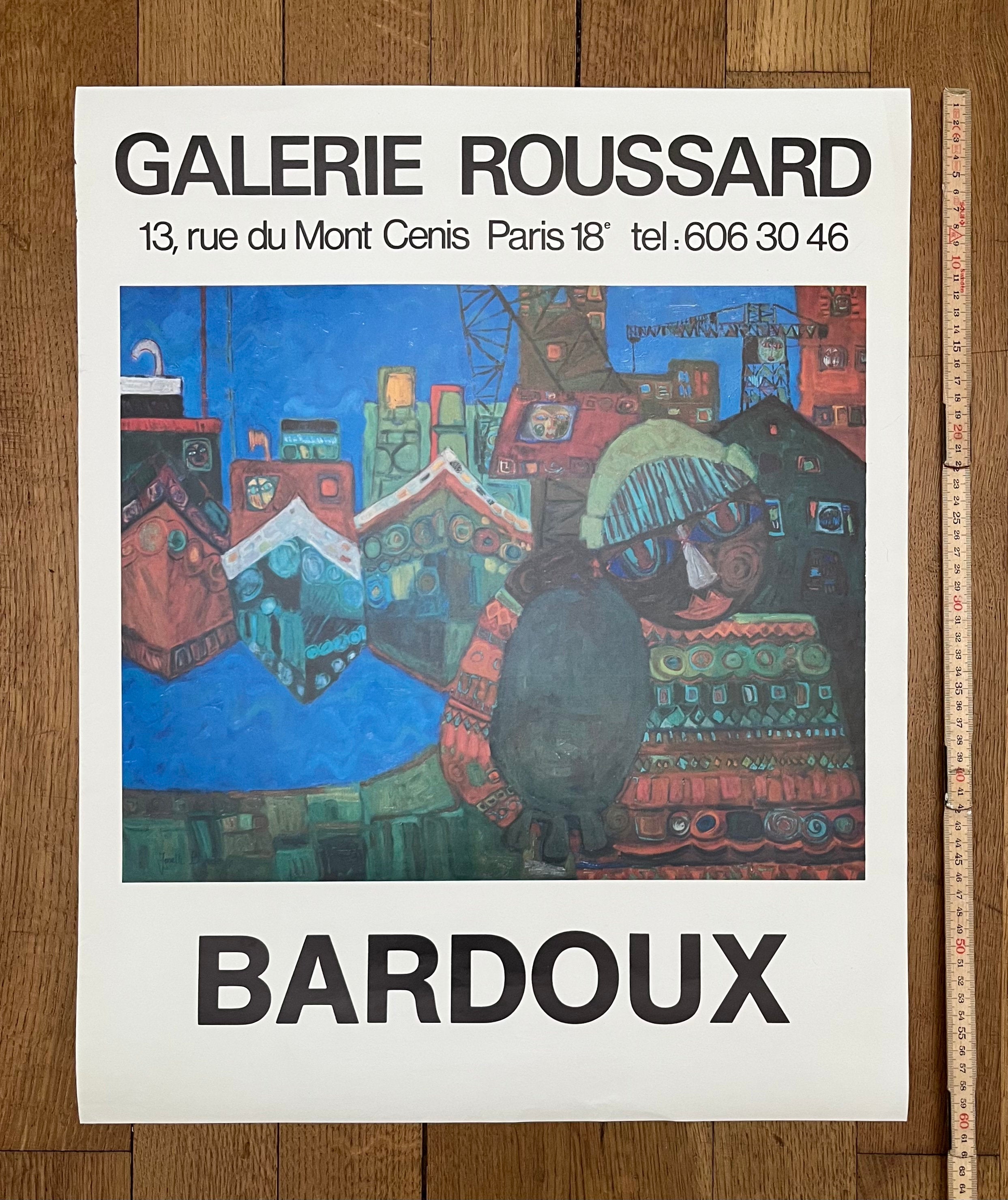 Bardoux original art poster - 19.3"×24.0" (49×61cm)